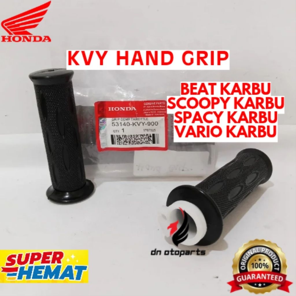 HAND GRIP ORIGINAL HONDA KODE KVY, HAND GRIP BEAT KARBU, HAND GRIP SCOOPY KARBU, HAND GRIP SPACY KAR