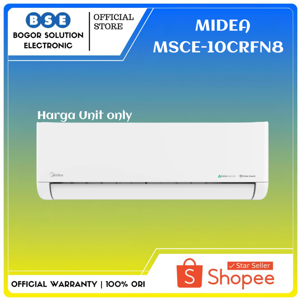 AC Midea Inverter MSCE-10CRFN8 Kapasitas 1 PK AC Celest Inverter Midea MSCE 10CRFN8