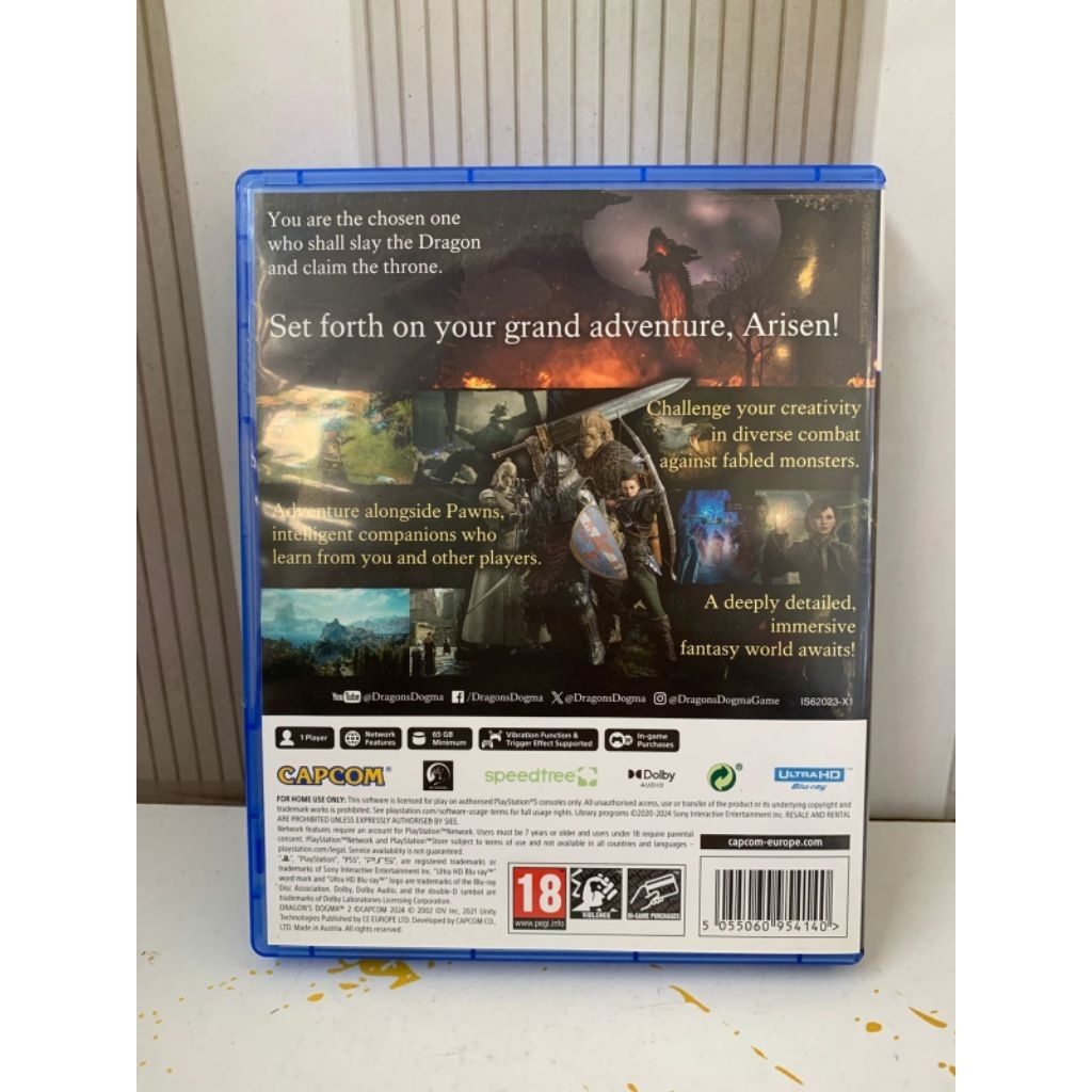 Kaset ps 5 Dragon dogma 2 Original