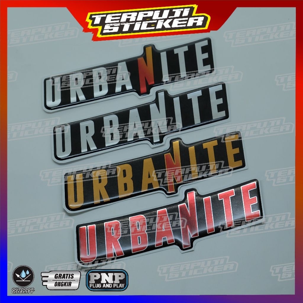 emblem timbul URBANITE honda brio/EMBLEM URBANITE BRIO