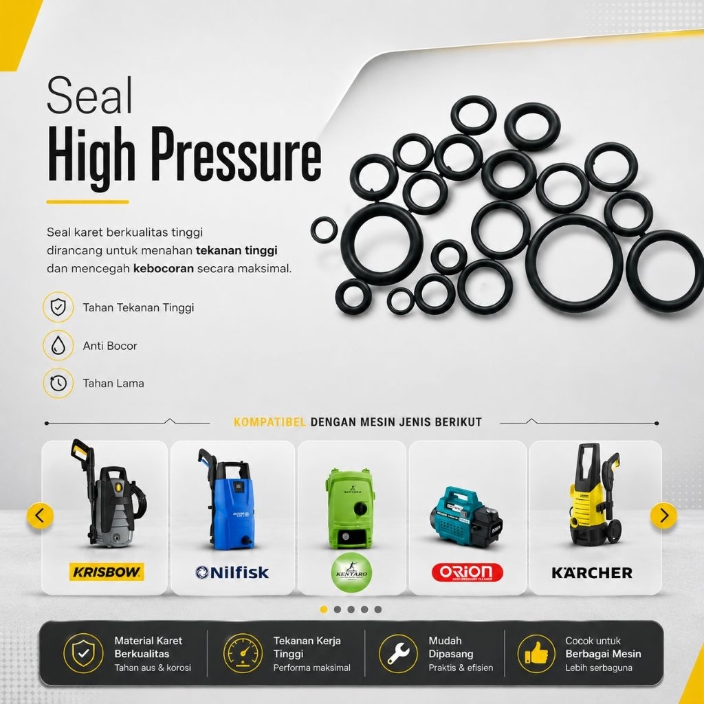 SEAL O RING HIGH PRESSURE , SEAL RING , SEAL HIGH PRESSURE CLEANER . SEAL KARET WATER JET . SEAL KAR