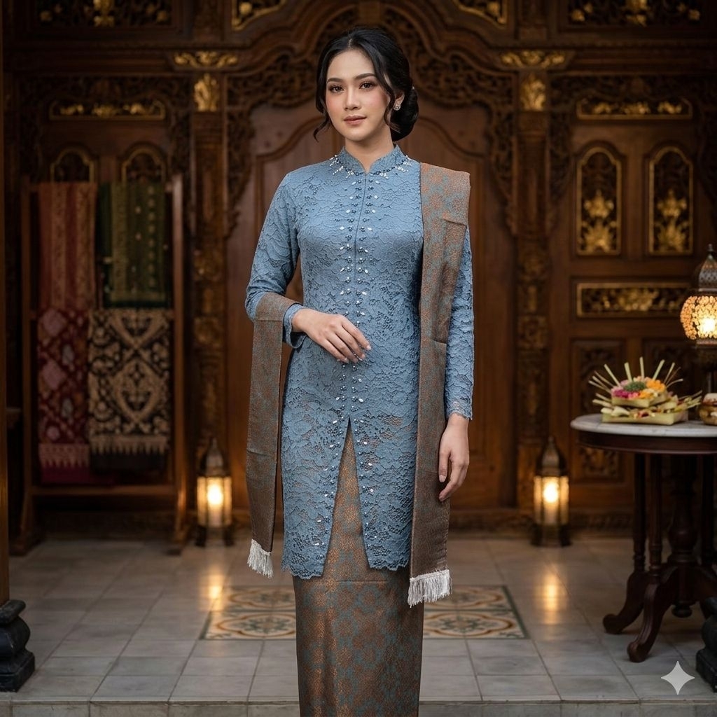 FALMA.KEBAYA || setelan kebaya brokat payet mewah || kebaya brokat payet sanghai || set kebaya moder