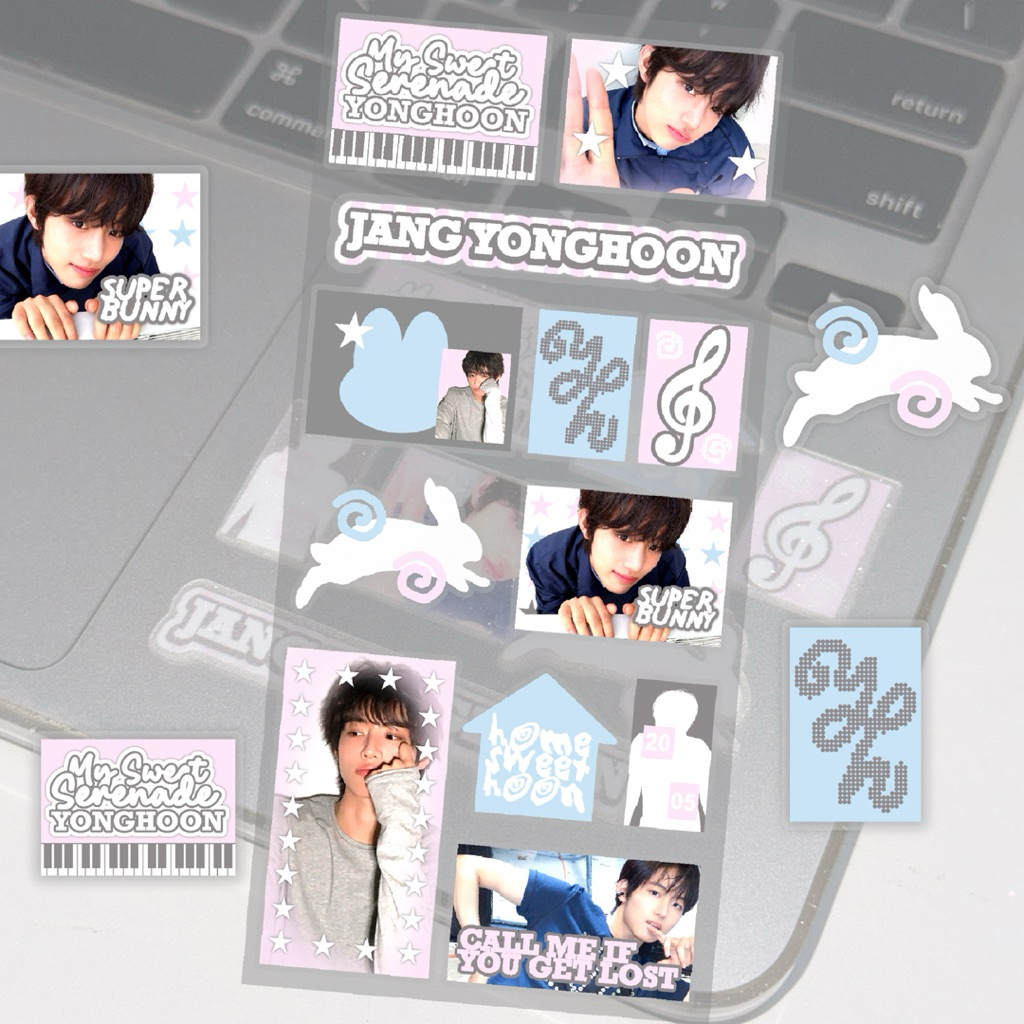 [READY STOCK] IDID Jang Yonghoon #HomeSweetHoon UV Sticker Sheet