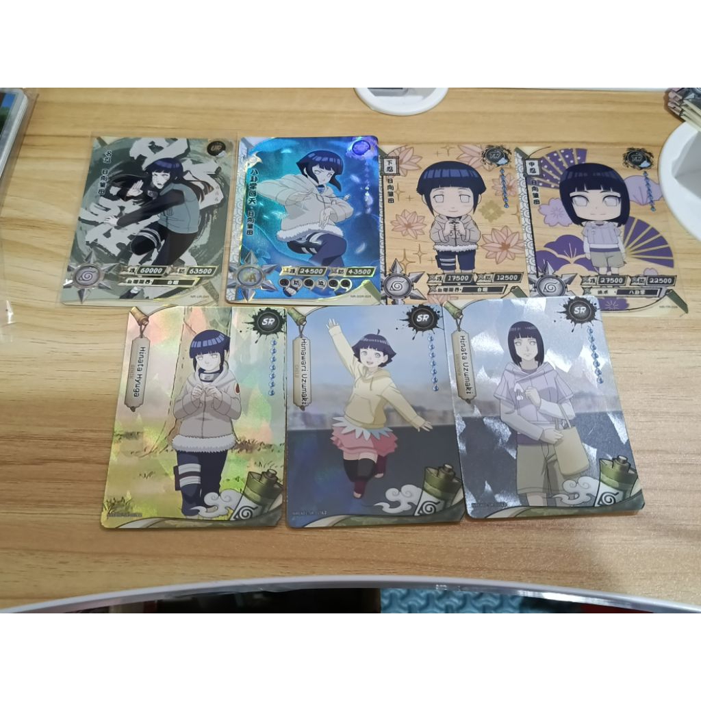 kartu naruto kayou set Hinata isi (7pcs)