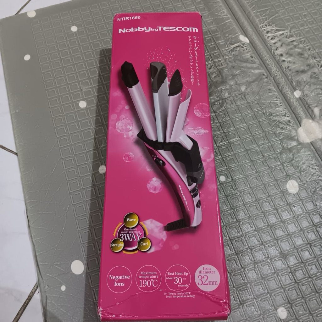 Preloved Tescom 3ways hair iron NTIR 1650