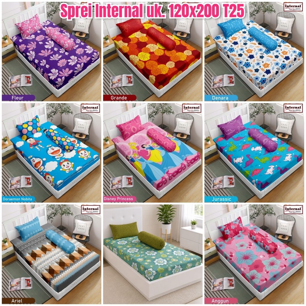 Sprei Internal uk. 120x200 sprei katun adem