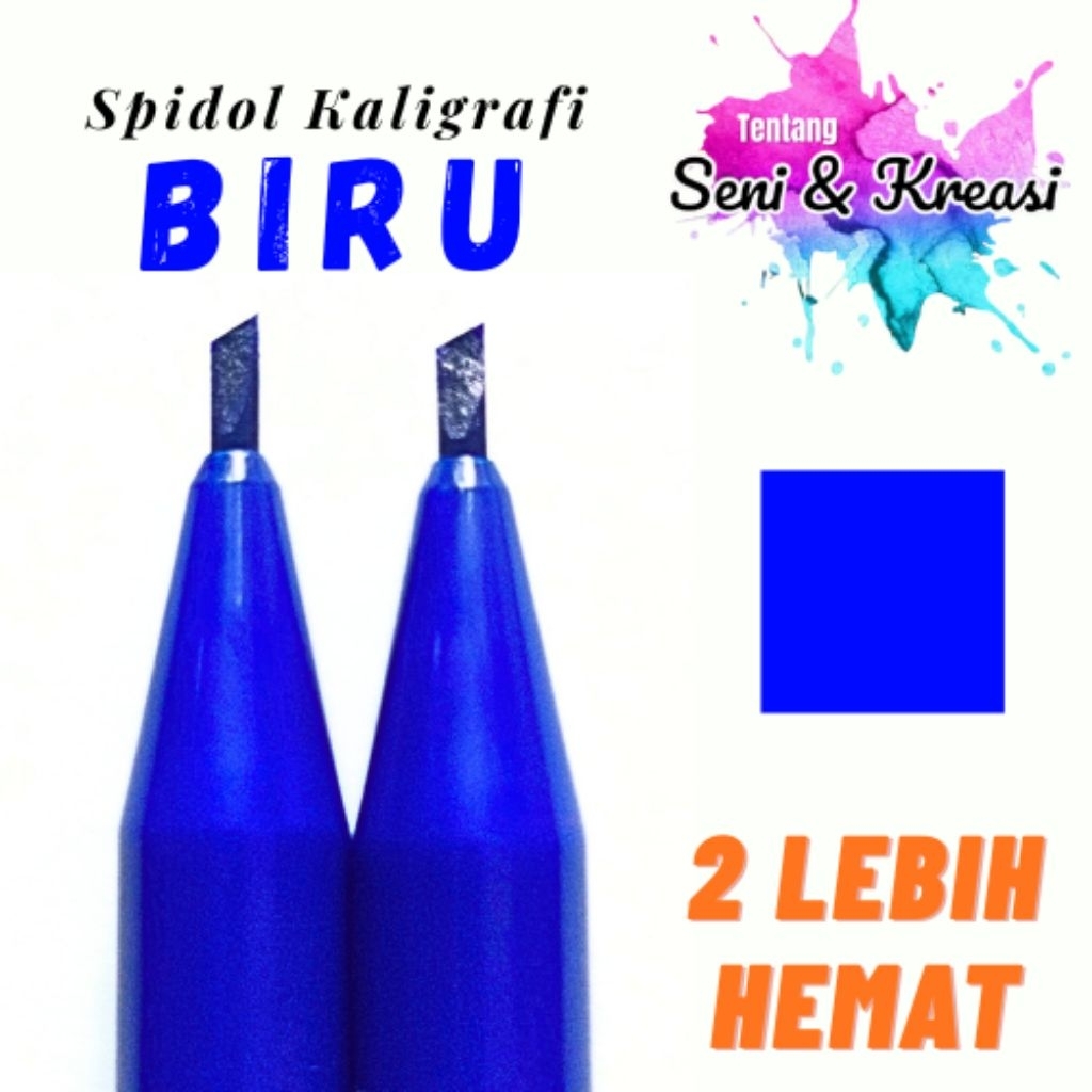(2 Biru) Spidol Kaligrafi Snowman