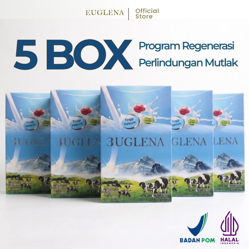 [DAPAT 5 BOX] EUGLENA Susu Tulang Sendi Lutut Membantu Turunkan Kolestrol Rawat Jantung dan Stabilka