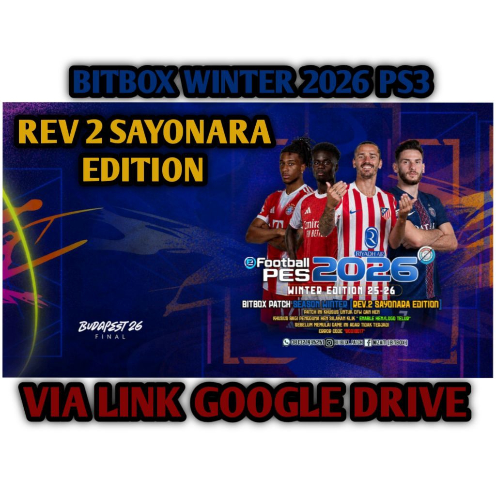 Game Bola PS3 PES BITBOX PATCH