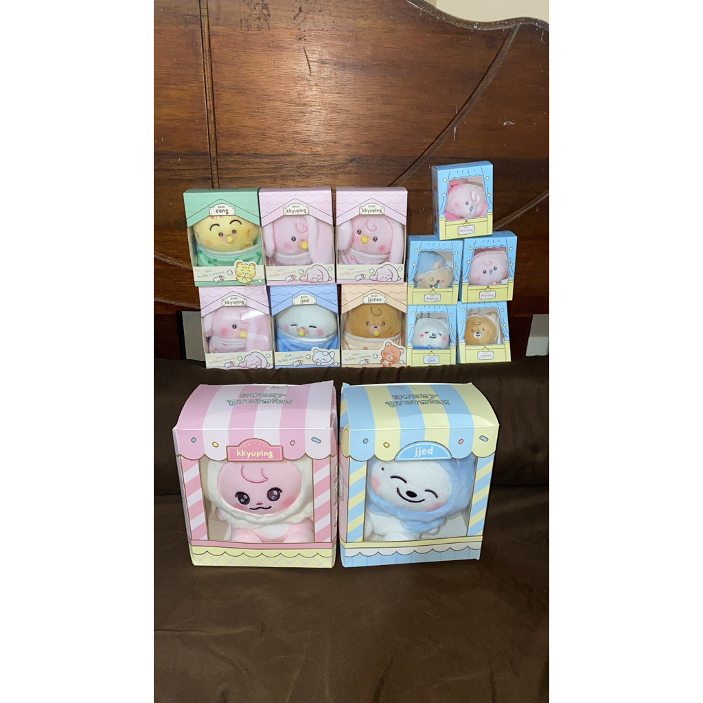 small sitting baby plush keyring kkyuping jjed sweet bamjji jjoppo dreamiez official