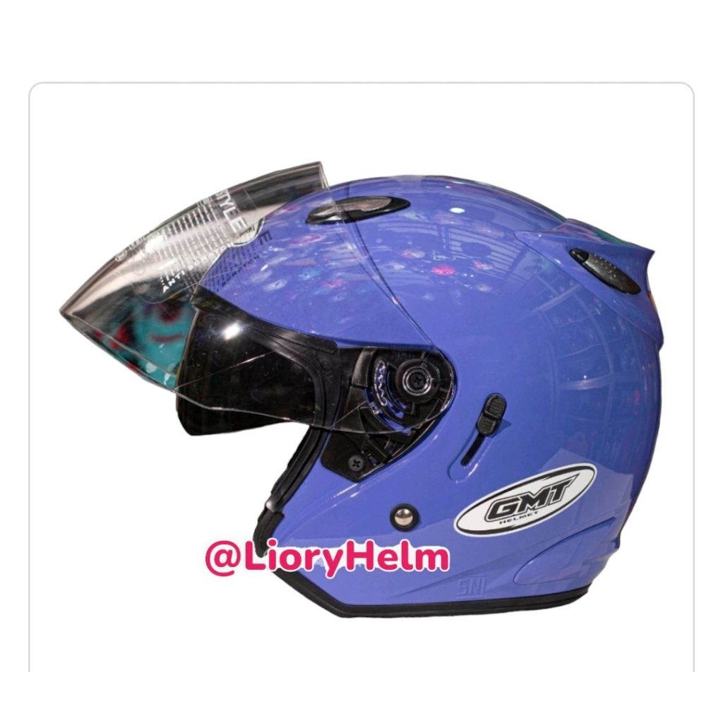 HELM HALF FACE GMT ORIGINAL DOUBLE VISOR  SEPEDA MOTOR SNI HELM ORI HELM PRIA DEWASA HELM WANITA HEL