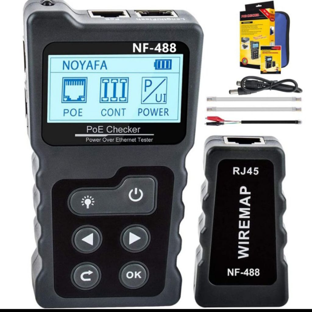 noyafa nf-488 poe tester network lan
