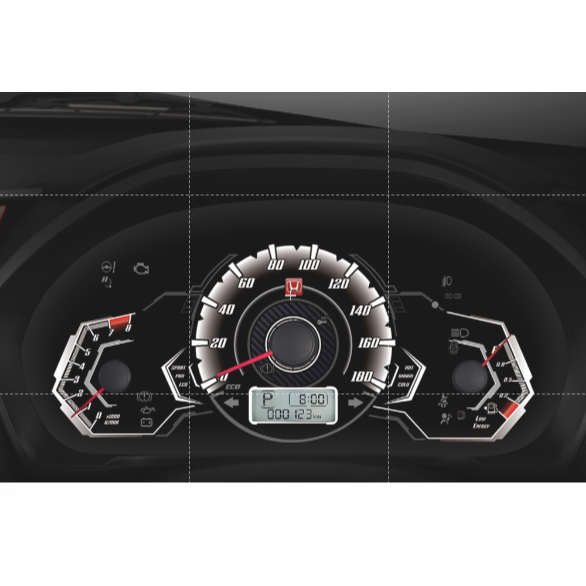 Custom Speedometer Brio/Mobilio Speed White