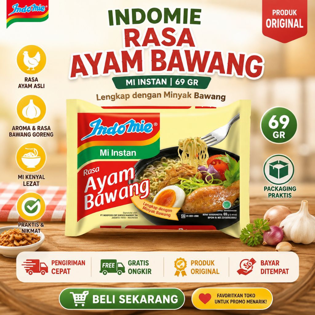 INDOMIE KUAH SEMUA VARIAN -MIE INSTAN NIKMAT-