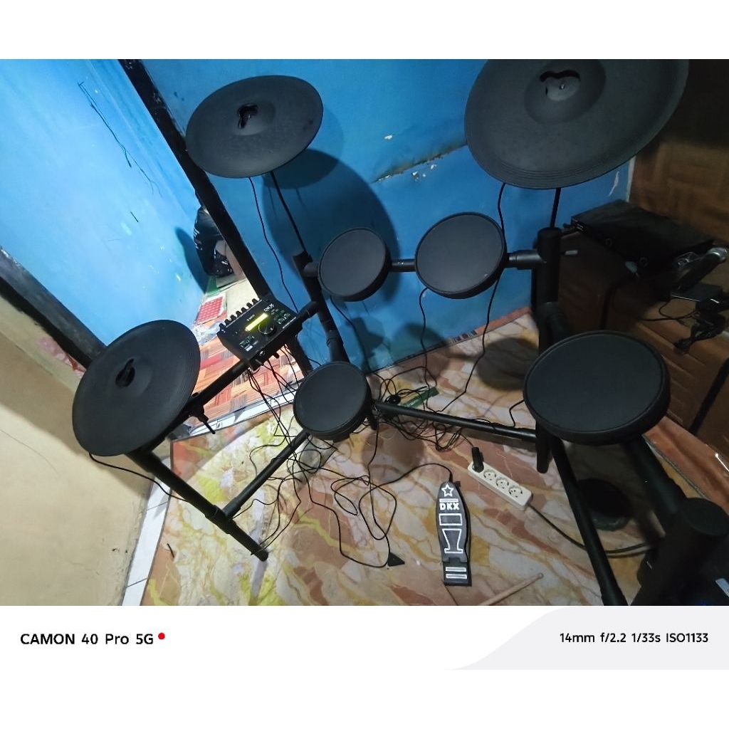 Drum elektrik rakitan DKX sensor piezo Velocity,