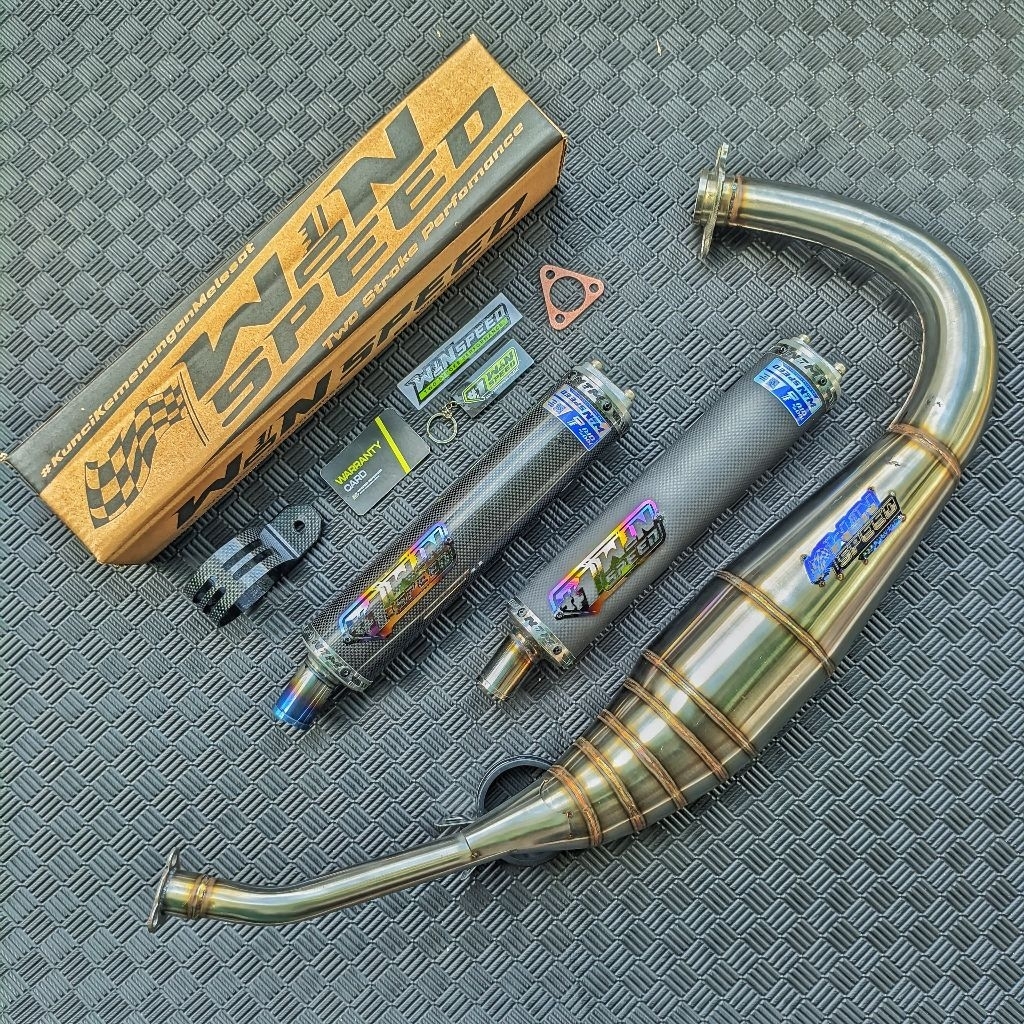 KNALPOT KOLONG PDK RX KING RX SPESIAL SILINCER KARBON  ORIGINAL WINSPEED