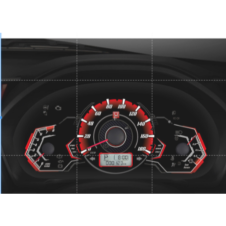Custom Speedometer Brio/Mobilio Speed Red