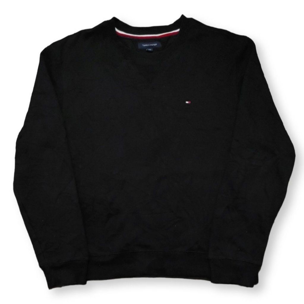 Crewneck Tommy Hilfiger Small Logo Hitam Scnd Original (Rp.200)