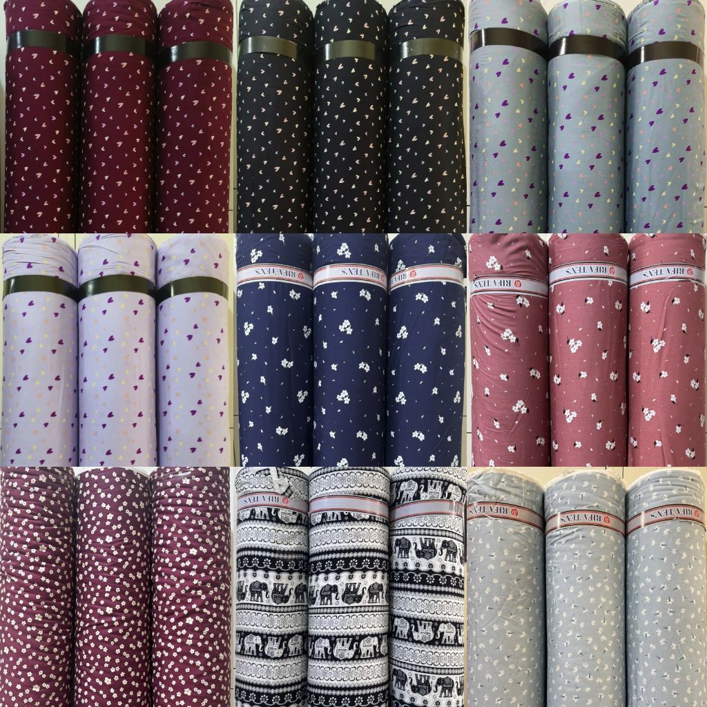 ( 0.5" Meter ) _Kain Katun Rayon Viscose Premium/Kain Rayon Premium/Kain Katun Rayon viscose Premium