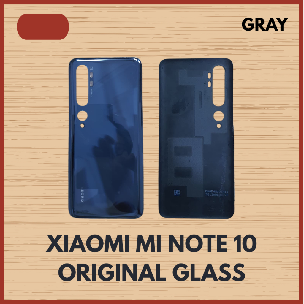BACKDOOR BACK COVER BACKCOVER TUTUP RING XIAOMI MI NOTE 10 ORIGINAL COPOTAN GLASS KACA