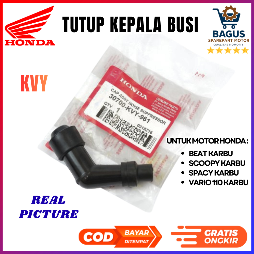 Tutup Kepala Busi Honda Beat karbu KVY motor part