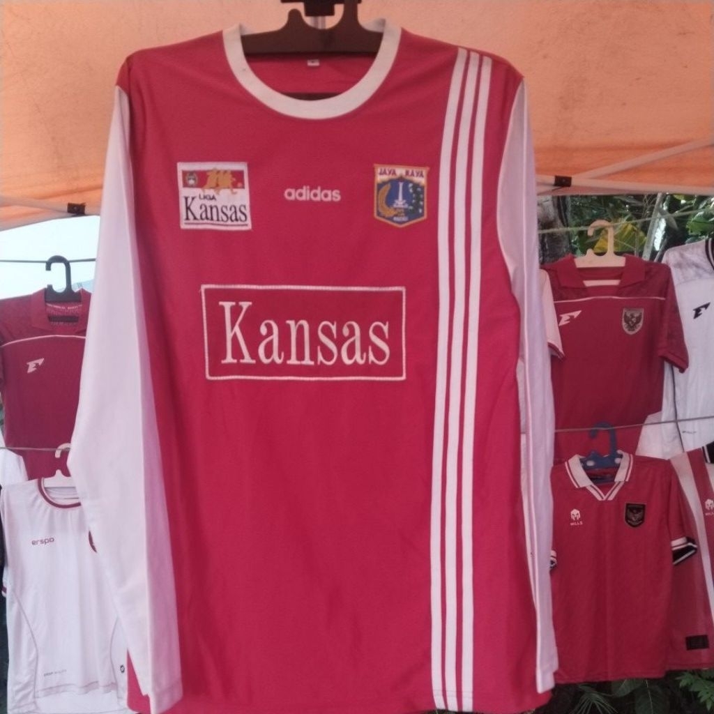 Jersey persija retro kansas lengan panjang