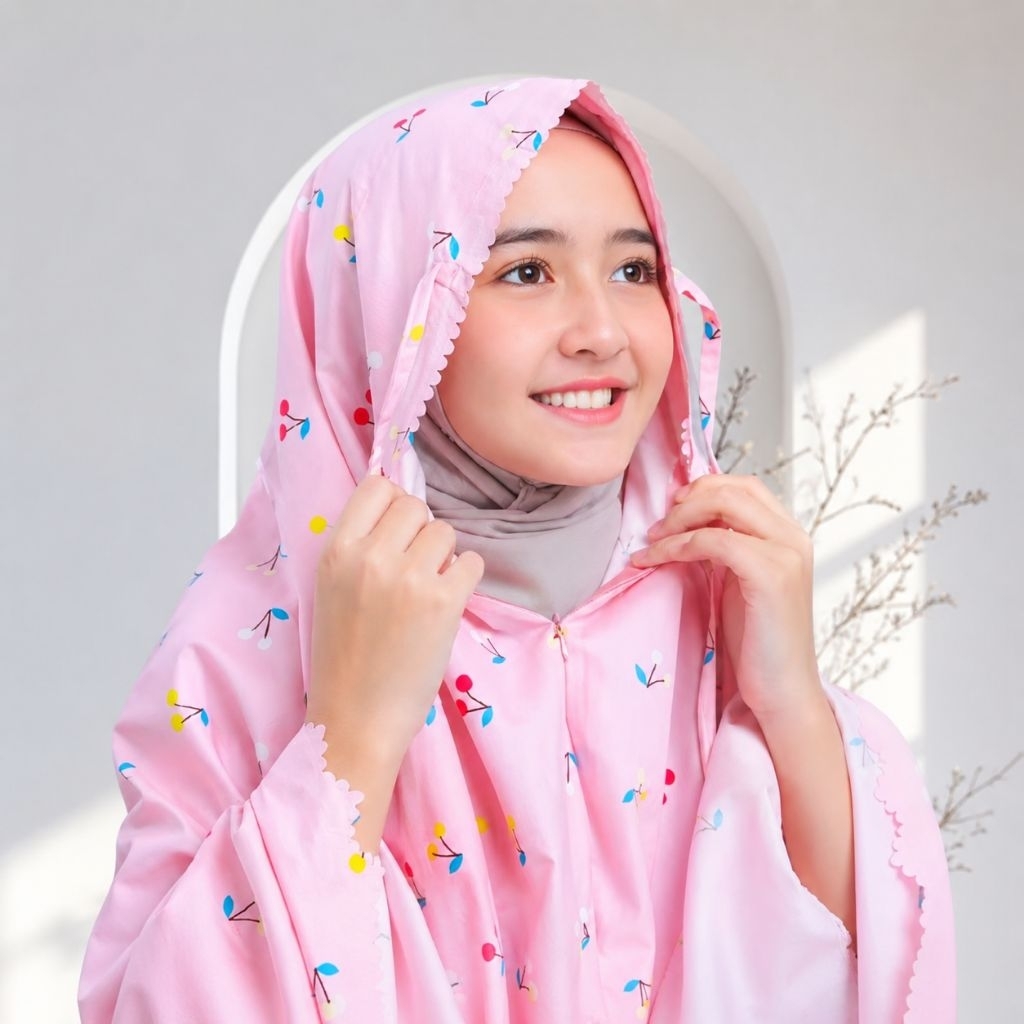 Mukena Anak Perempuan Katun Mikro Motif Premium | Mukena Anak Umur 9 12 Tahun