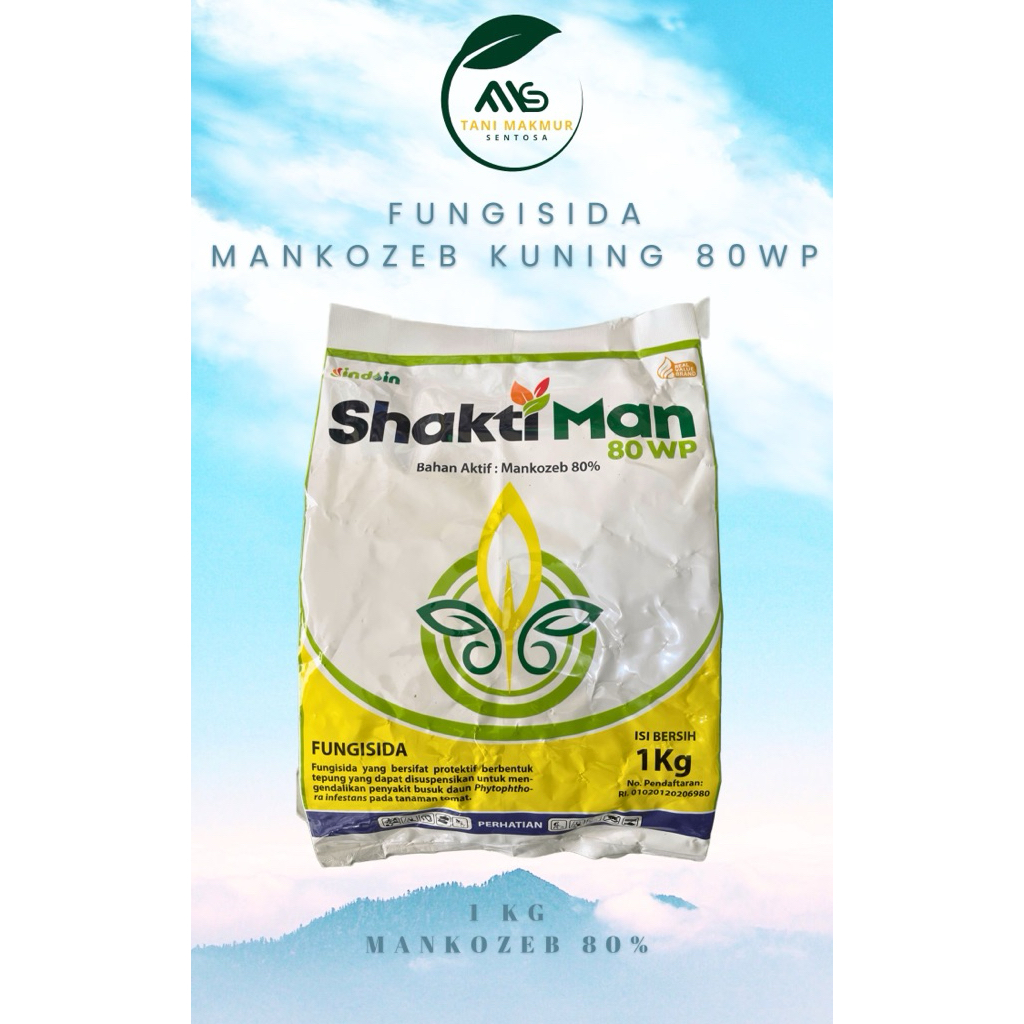 Fungisida SHAKTIMAN 80 WP (Mankozeb Kuning 80%) PT Indoin