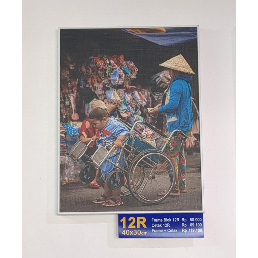 CETAK FOTO + FRAME BLOK 12R DAN 12RP