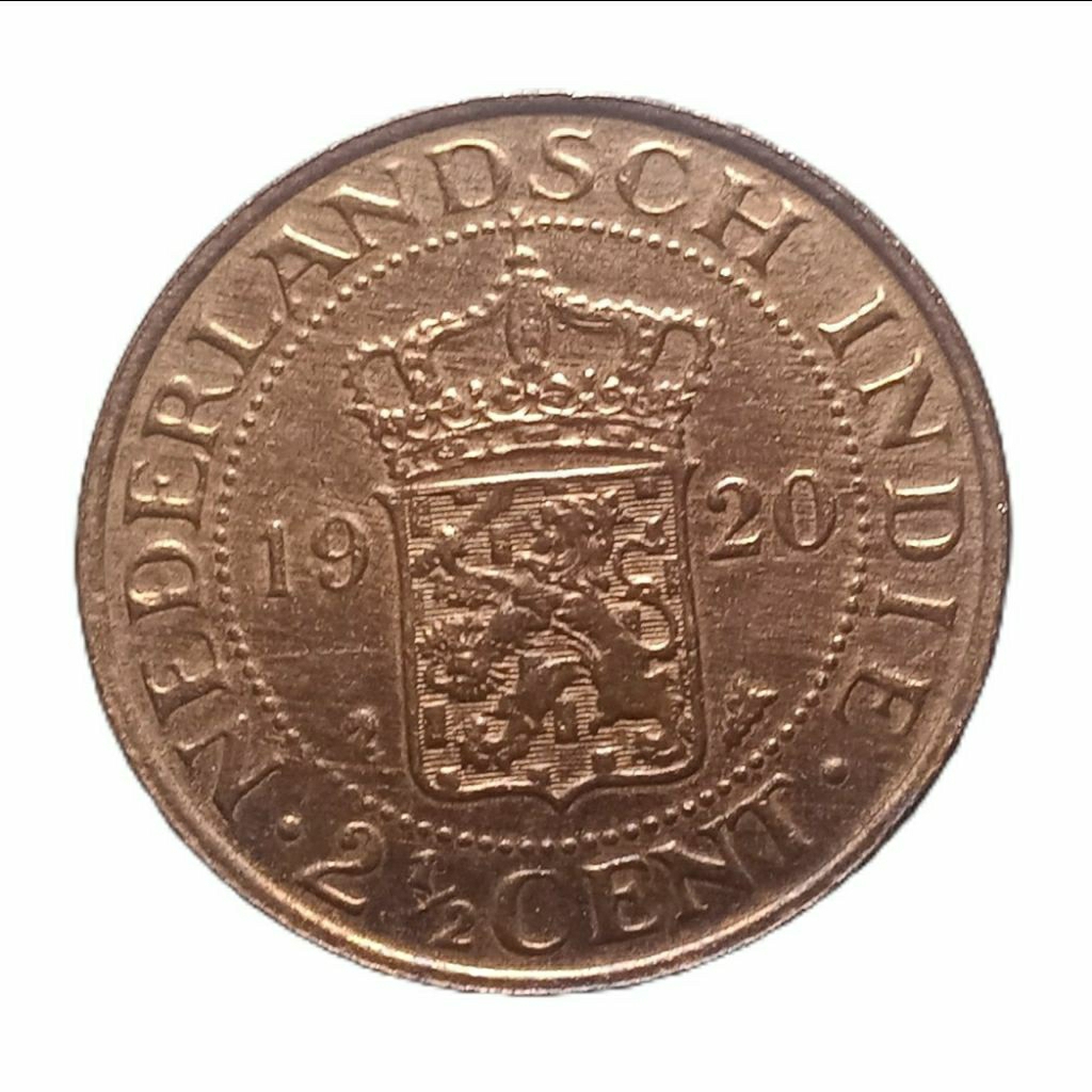 BENGGOL BESAR 1920 NEDERLAND INDIE 2,5CT GULDEN ERA WIHELMINA KOLEKSI KUNO BANYAK DICARI KOLEKTOR