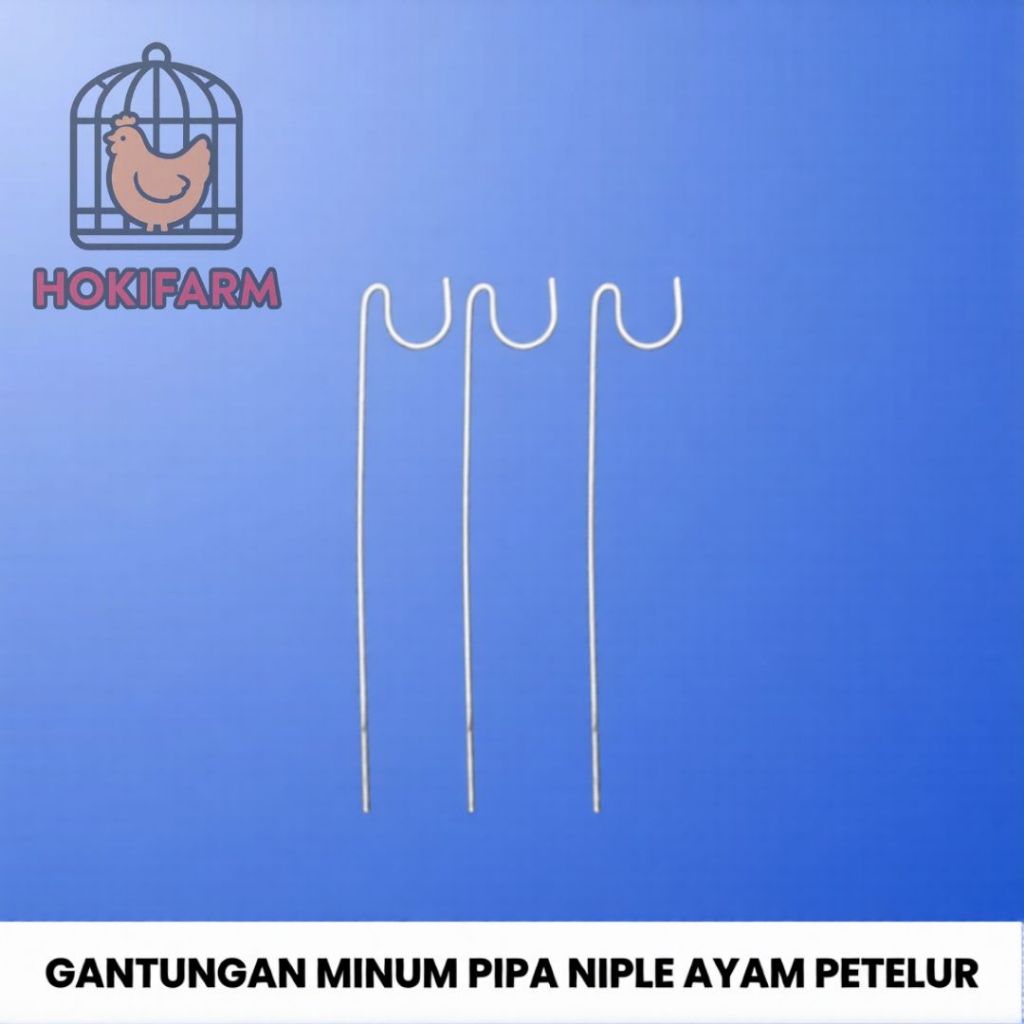 PROMO  Gantungan / Cantolan Minum Pipa Niple Ayam Petelur (Galvanis)