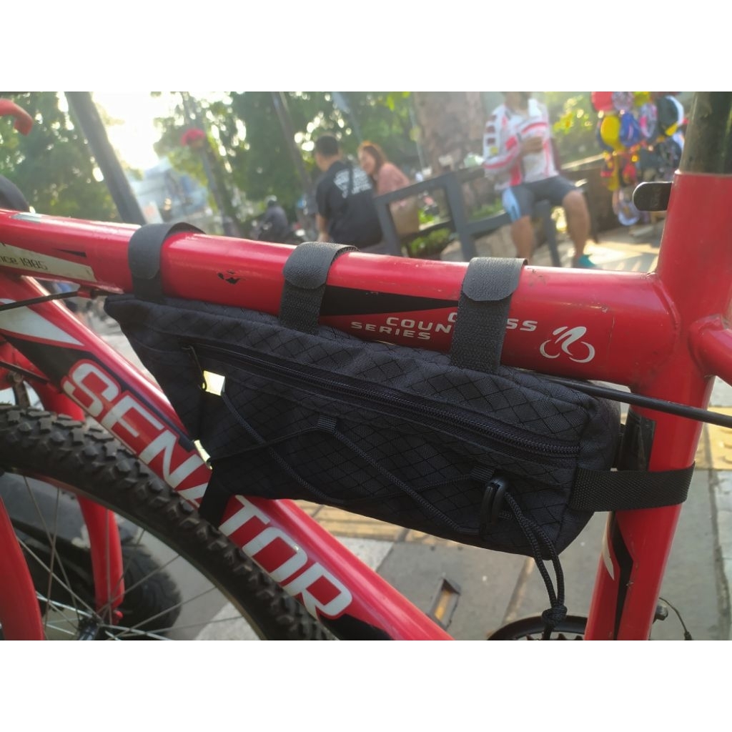 tas frame tas segitiga model polosan untuk sepeda MTB DH federal