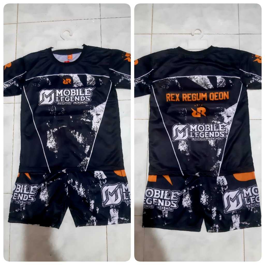 W&F / COD / SETELAN BAJU ANAK FREE FIRE TEAM SQUAD RRQ | SETELAN BAJU ANAK TEAM RRQ EVOS ML FF ONIC 