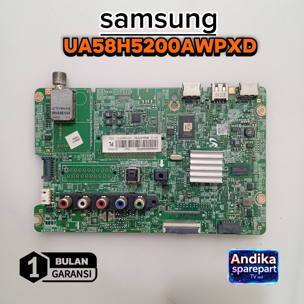 MAINBOARD TV SAMSUNG UA58H5200AWPXD - MB - MOTHERBOARD - MOBO - MODUL - MESIN TV SAMSUNG UA58H5200