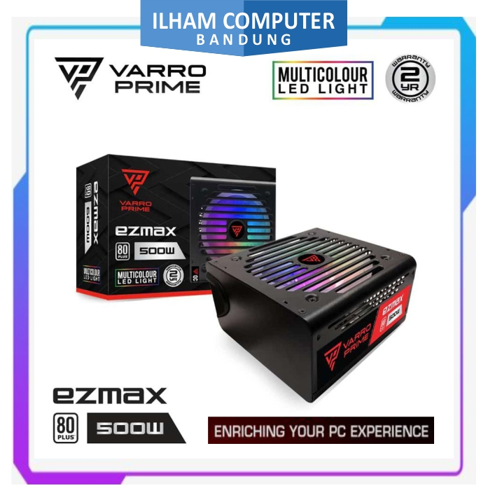PSU VARRO PRIME EZMAX 500 WATT 80+ RGB