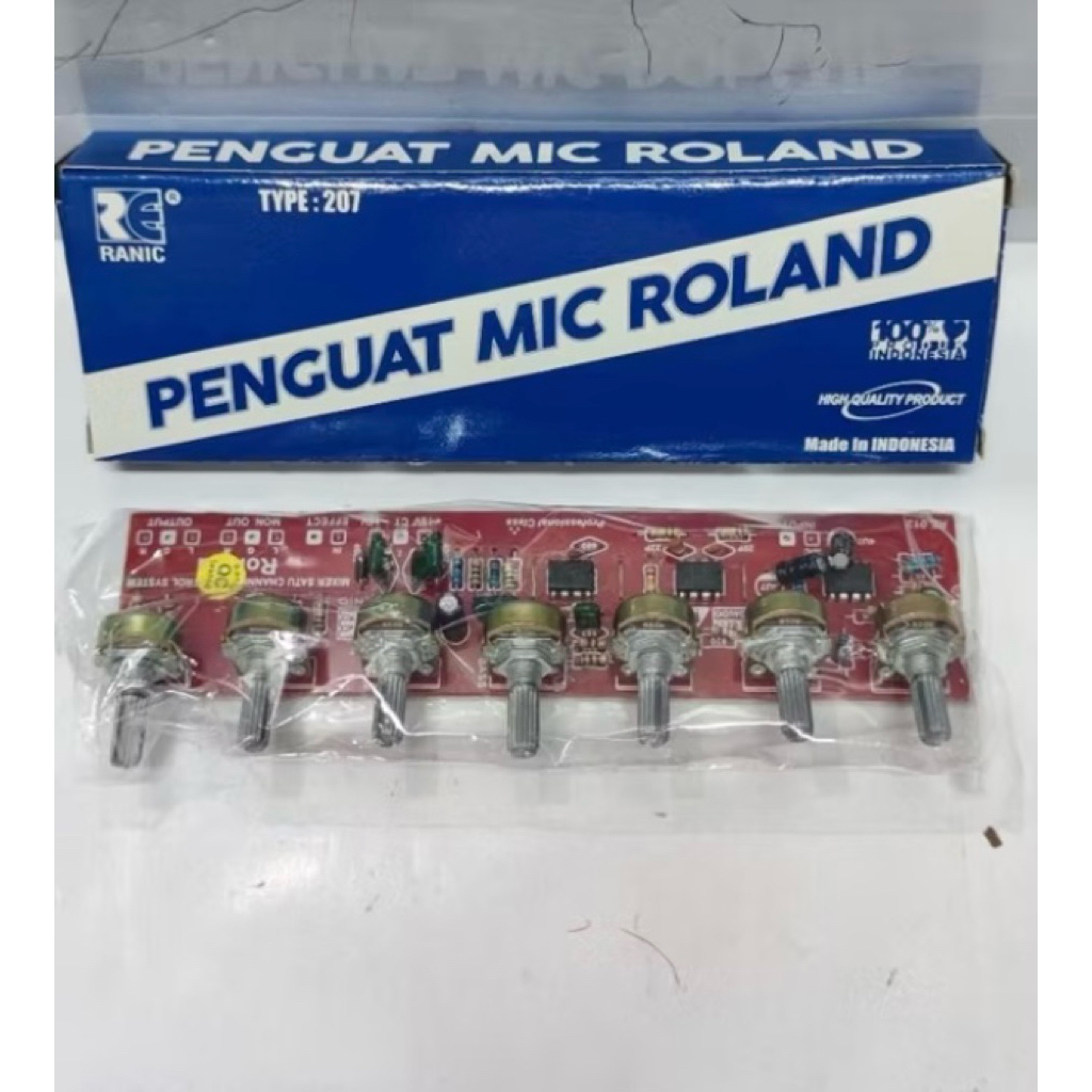 RANIC KIT PENGUAT MIC MIXER ROLAND 7POTENSIO (207)