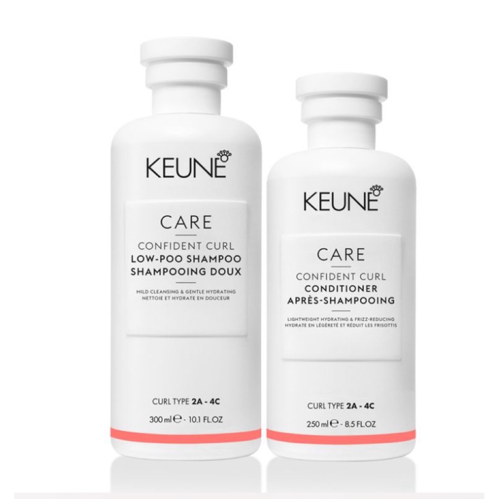 Keune care confident curl shampoo,cinditioner,live-in