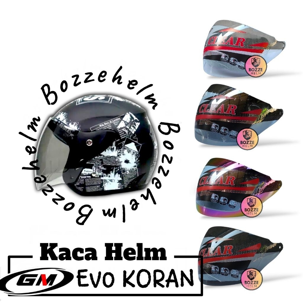 Kaca Helm GM EVO KORAN Visor Helmet EVOLINE Icon Motif Koran
