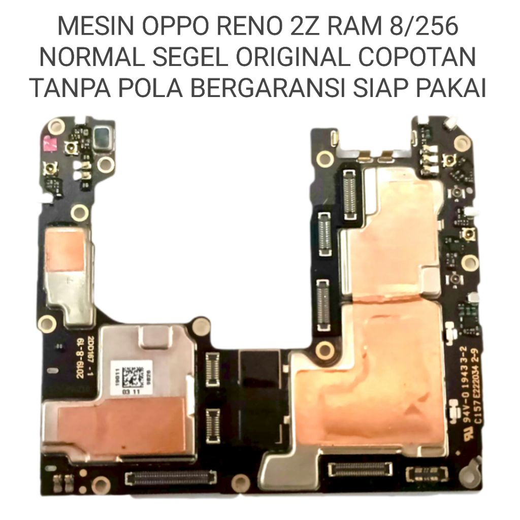 MESIN OPPO RENO 2Z RAM 8/256 NORMAL SEGEL ORIGINAL COPOTAN TANPA POLA BERGARANSI