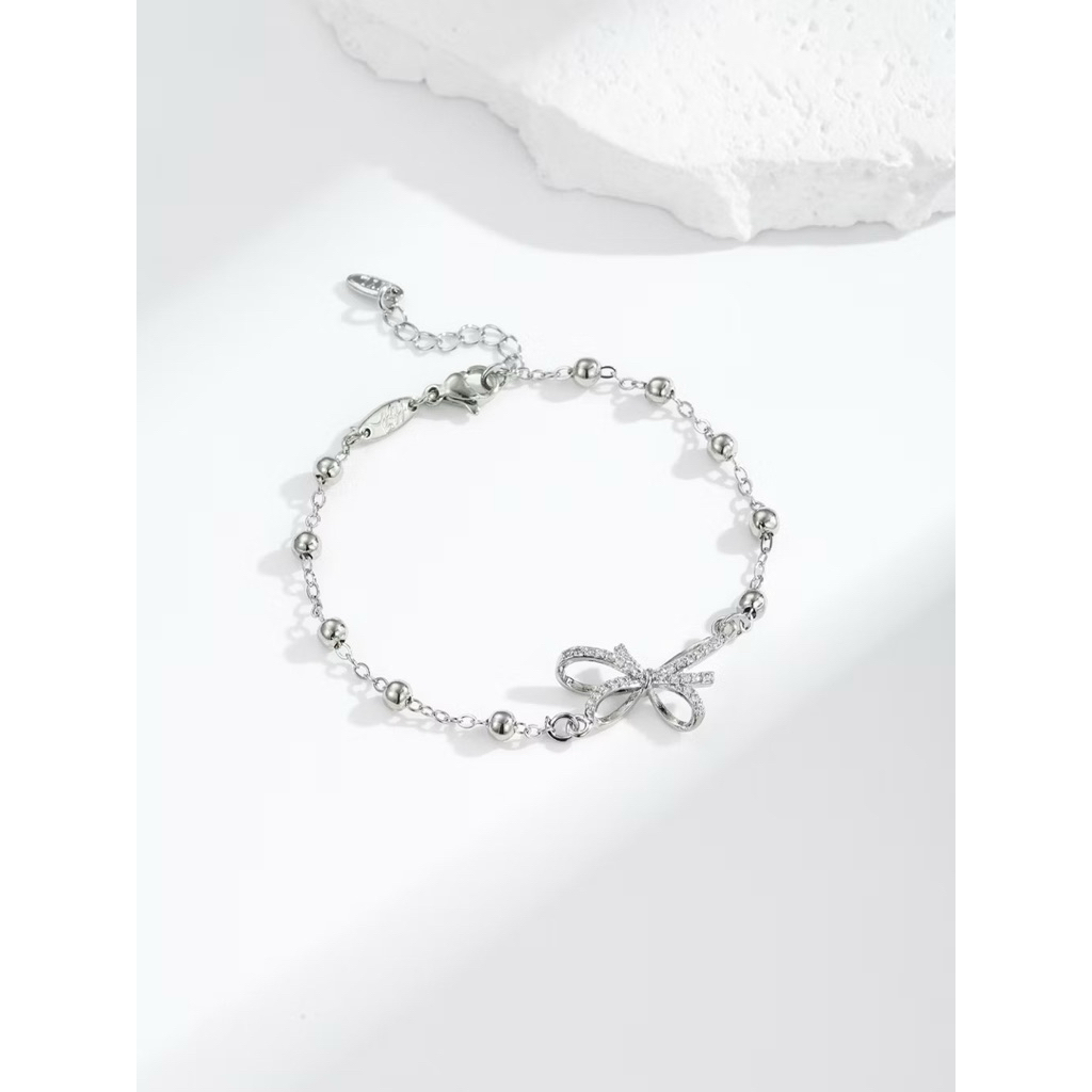gelang titanium pita kristal