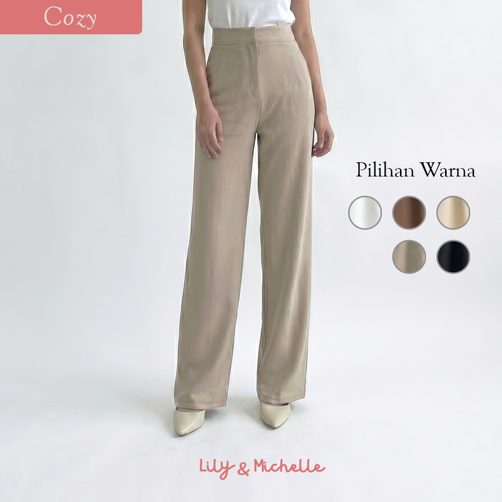 Celana Cozy Highwaist wanita - Cozie Pants Kulot wanita