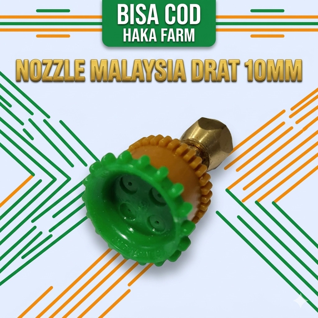NOZZLE SPUYER SPRAYER MALAYSIA DRAT 10MM/ NOSEL KUNINGAN DRAT 10MM/ NOZZLE NOSEL SPRAYER MALAYISA SP
