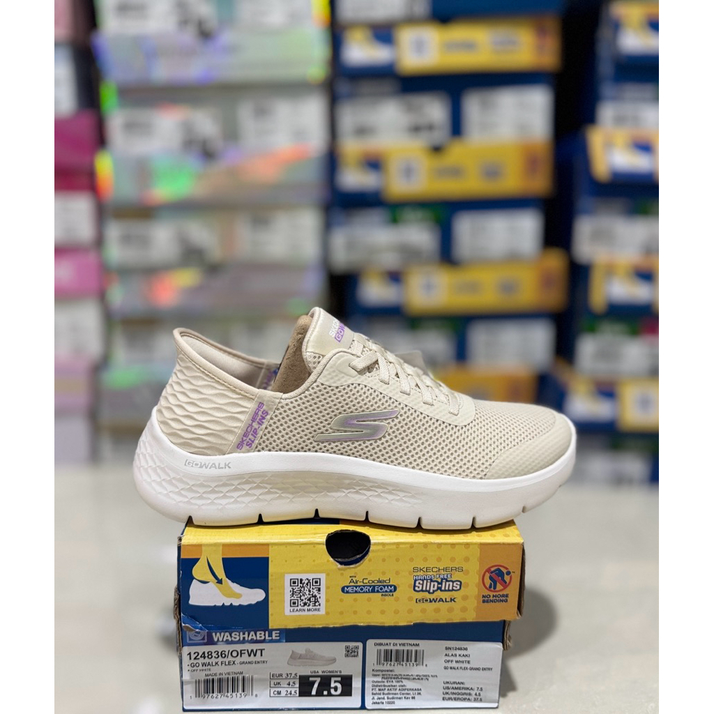 SKECHERS FLEX WOMEN OFFWHITE  124836/OFWT SIZE 36-38,5