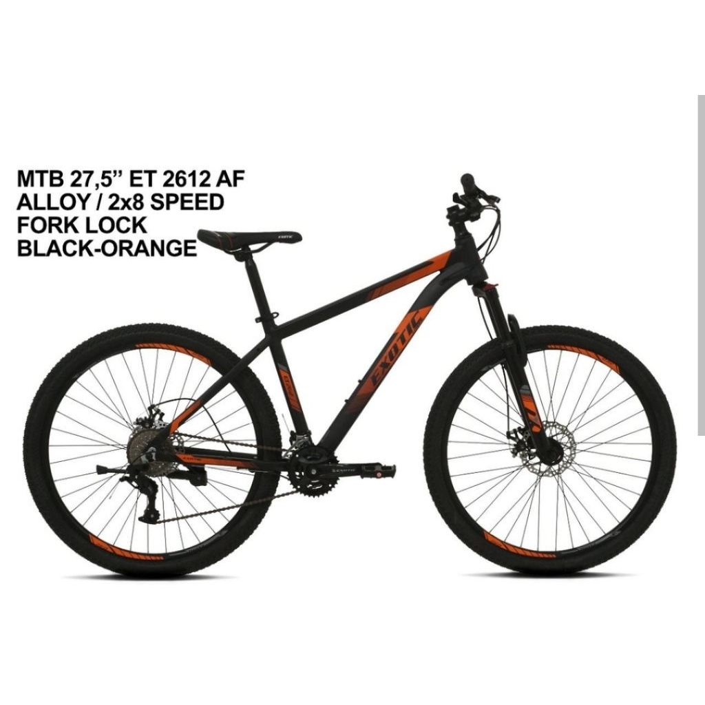 SEPEDA MTB 27.5  EXOTIC ET-2612 AF ALLOY 2 X 8 SPEED