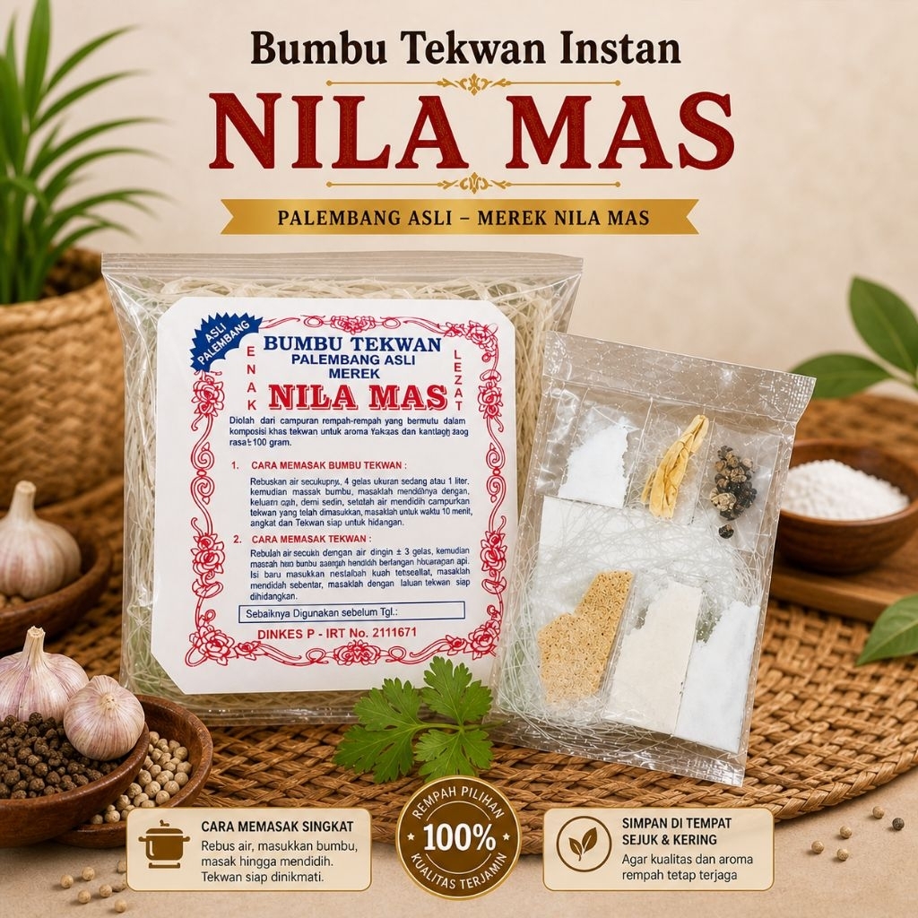 Bumbu instan tekwan cap piqri / nila mas / bumbu tekwan / bumbu kering