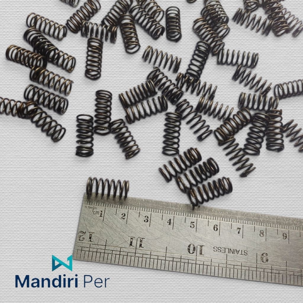 Per Spring Tekan 1mm Baja Panjang 18mm