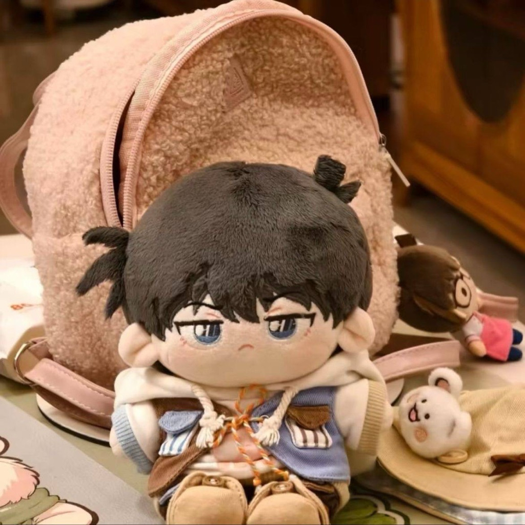 [PREORDER] [HANYA BONEKA, TIDAK ADA BAJU] Original Detective Conan Nude Plush Doll 20cm – Conan & Sh