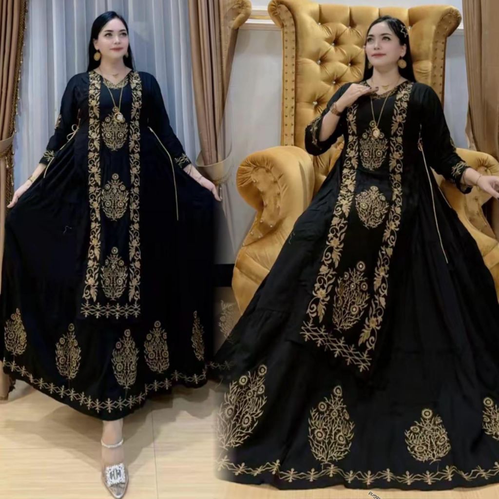Gamis Anarlidah Safira terbaru bordir