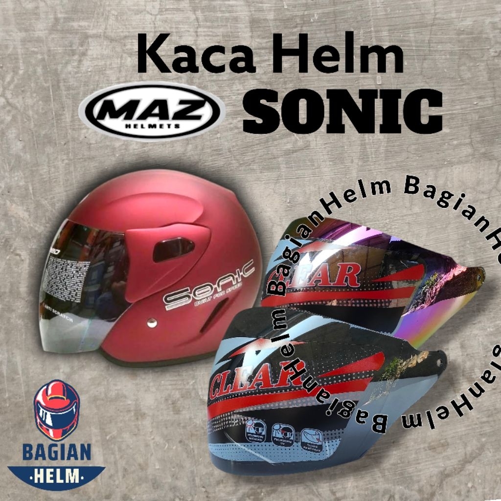 Kaca Helm MAZ SONIC Visor Helm MAZ SONIC