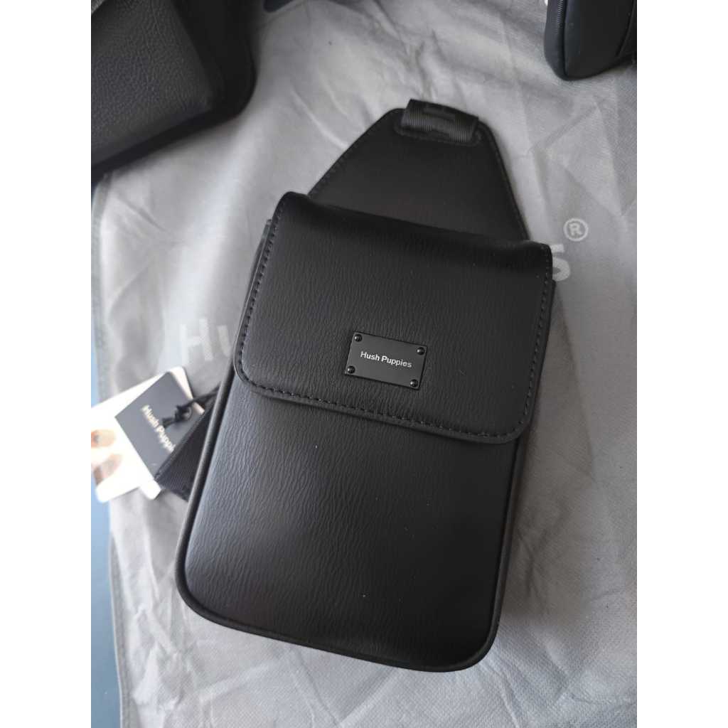 HUSH PUPPIES tas kulit hitam VTHSP256 original store